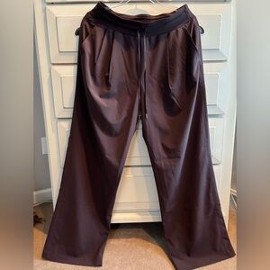 Calia Dark Brown Wide-Leg Athletic Pants